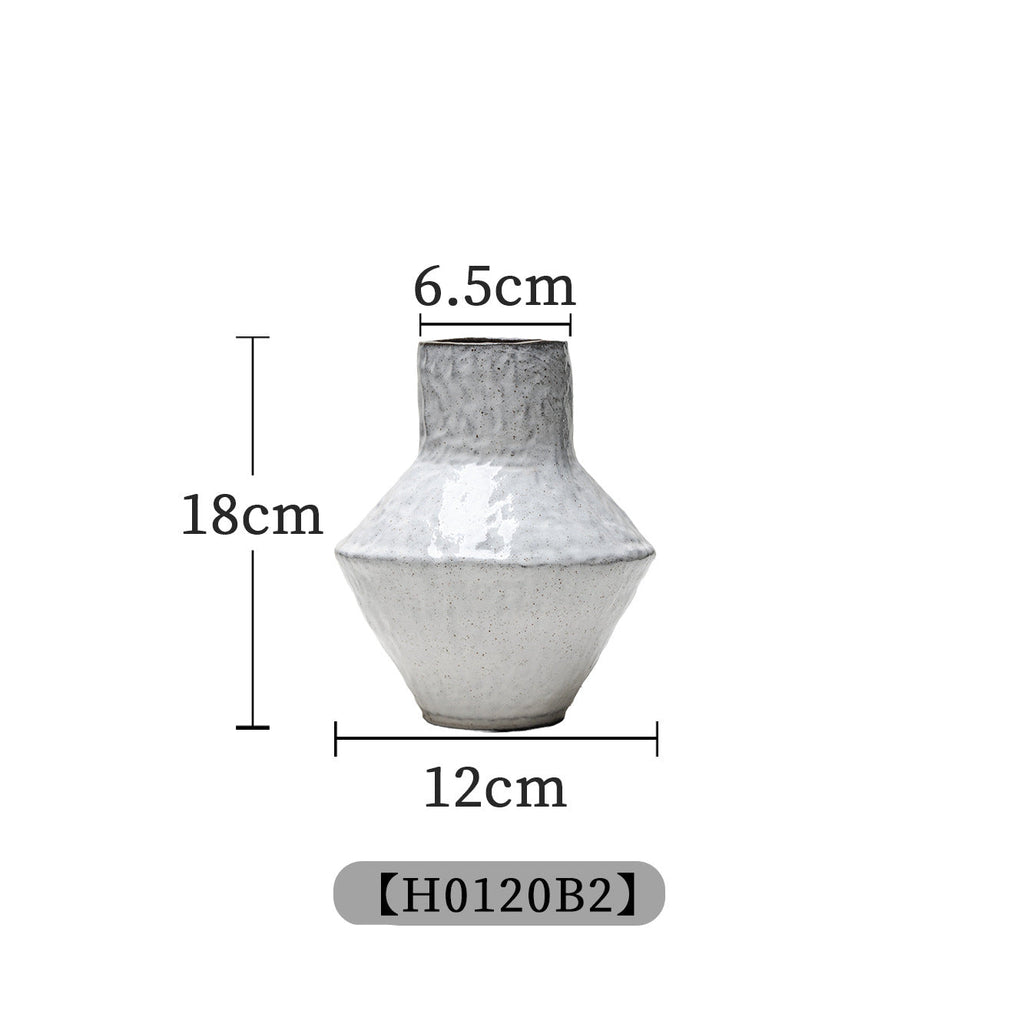 Handmade Stoneware Vase | Japanese Retro Style | Home Décor