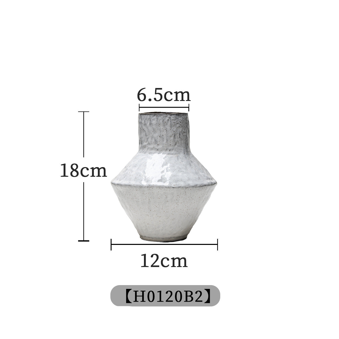 Handmade Stoneware Vase | Japanese Retro Style | Home Décor