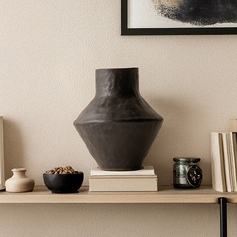 Handmade Stoneware Vase | Japanese Retro Style | Home Décor