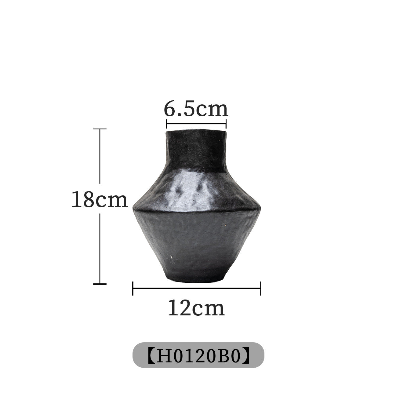 Handmade Stoneware Vase | Japanese Retro Style | Home Décor