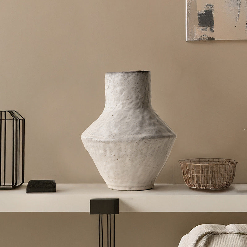 Handmade Stoneware Vase | Japanese Retro Style | Home Décor